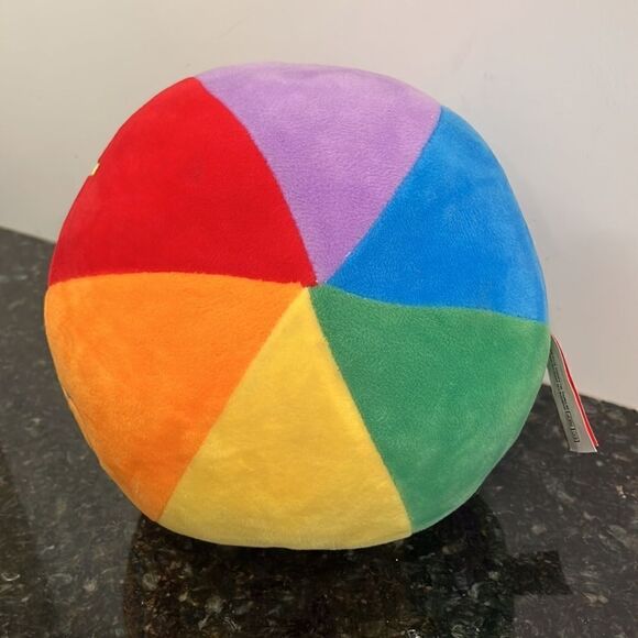 Gitzy Plush Baby Ball Rattle Infant 7” Colourful - Picture 5 of 5